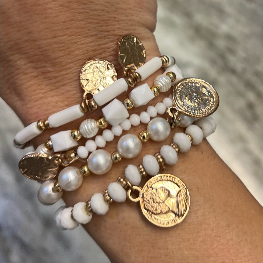 Boho Mixed Bead Stacking Stretch Bracelet Set